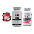 Regenerations-Set: Scitec 100% + MST Iron + MST Glucosamine – alle enthaltenen Artikel