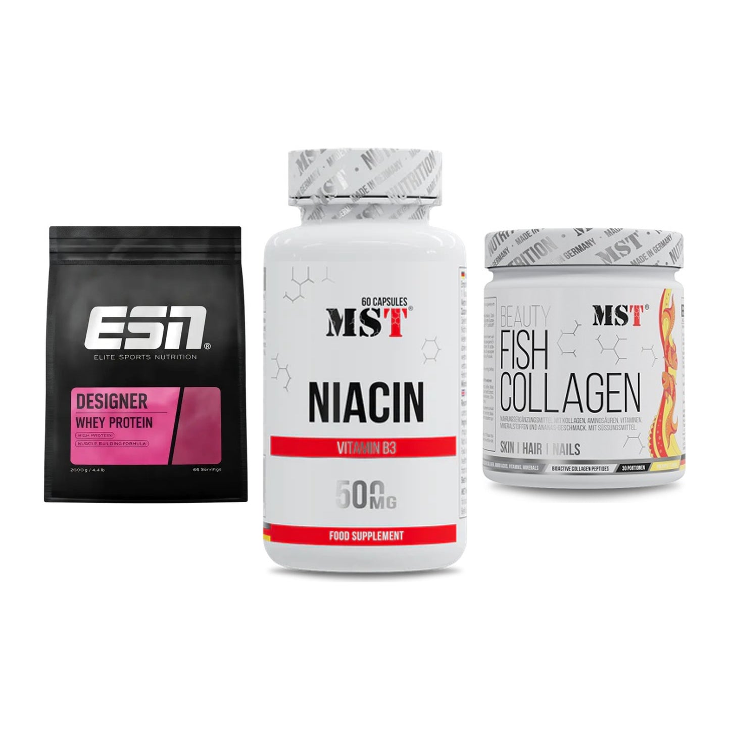Regenerations-Set: ESN Designer + MST Niacin + MST Beauty Fish – alle enthaltenen Artikel