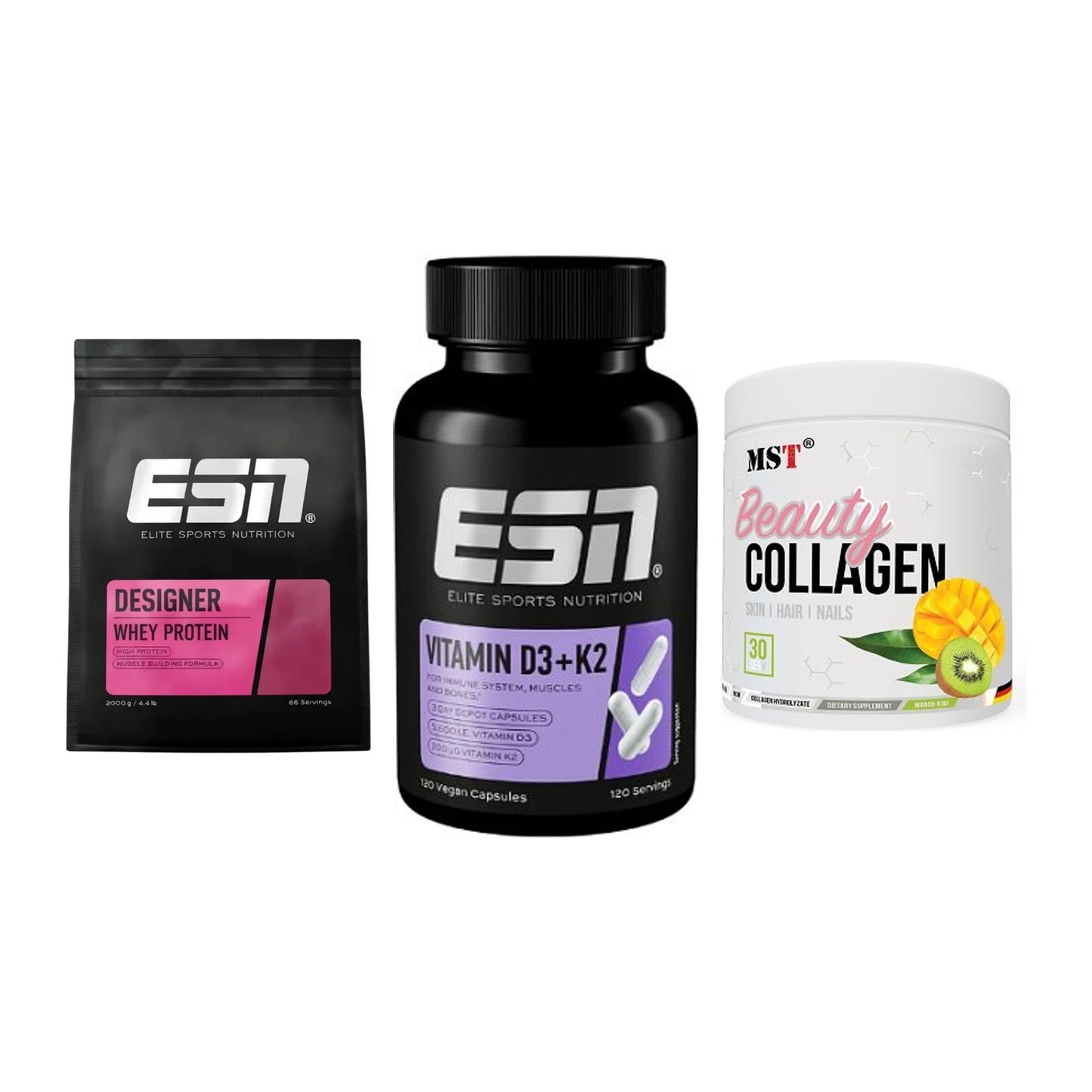 Regenerations-Set: ESN Designer + ESN Vitamin D3 + MST Beauty – alle enthaltenen Artikel