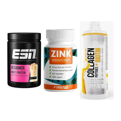 Regenerations-Set: ESN Designer + ProFuel Zink + MST Collagen – alle enthaltenen Artikel