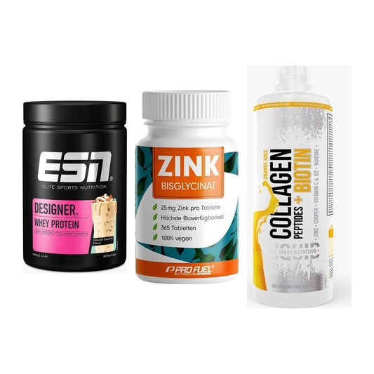 Regenerations-Set: ESN Designer + ProFuel Zink + MST Collagen – alle enthaltenen Artikel