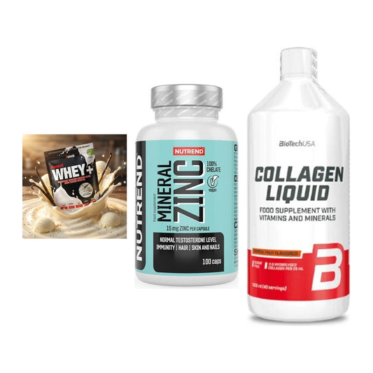 Regenerations-Set: Sinob Honest + Nutrend Zinc + BioTech Collage – alle enthaltenen Artikel