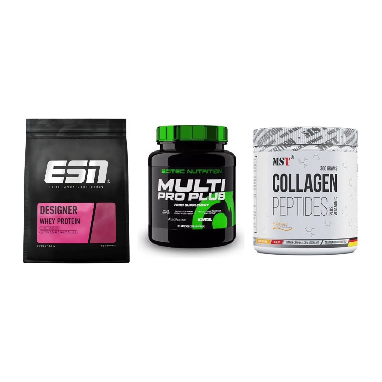 Regenerations-Set: ESN Designer + Scitec Multi + MST Collagen – alle enthaltenen Artikel