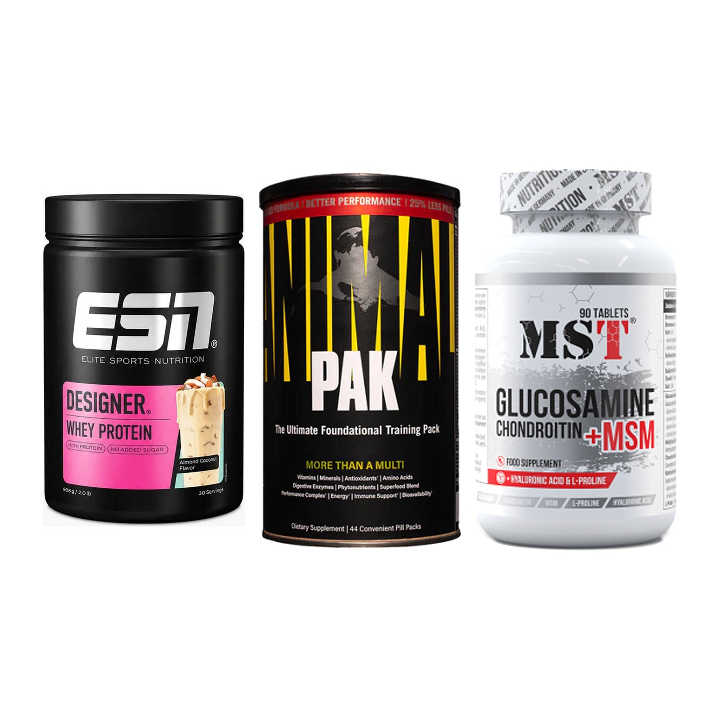Regenerations-Set: ESN Designer + Universal + MST Glucosamine – alle enthaltenen Artikel
