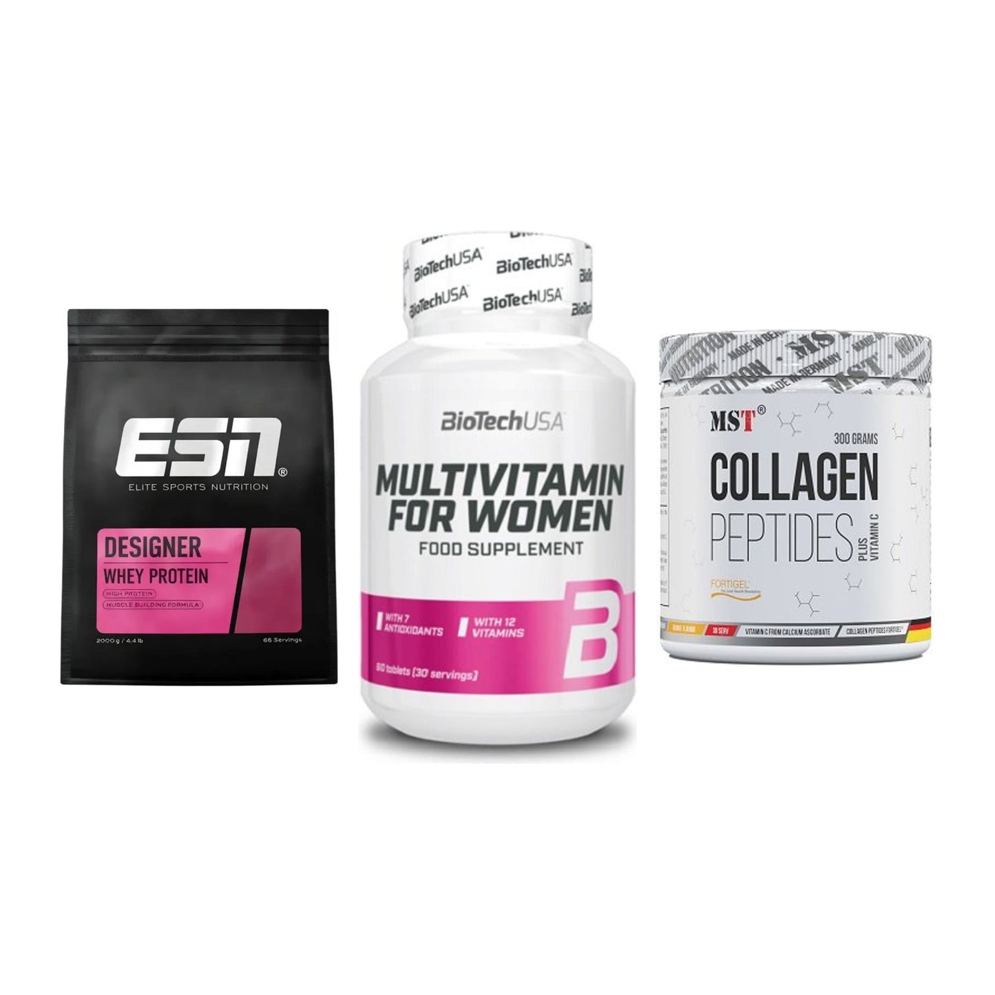 Regenerations-Set: ESN Designer + BioTech Multivi + MST Collagen – alle enthaltenen Artikel