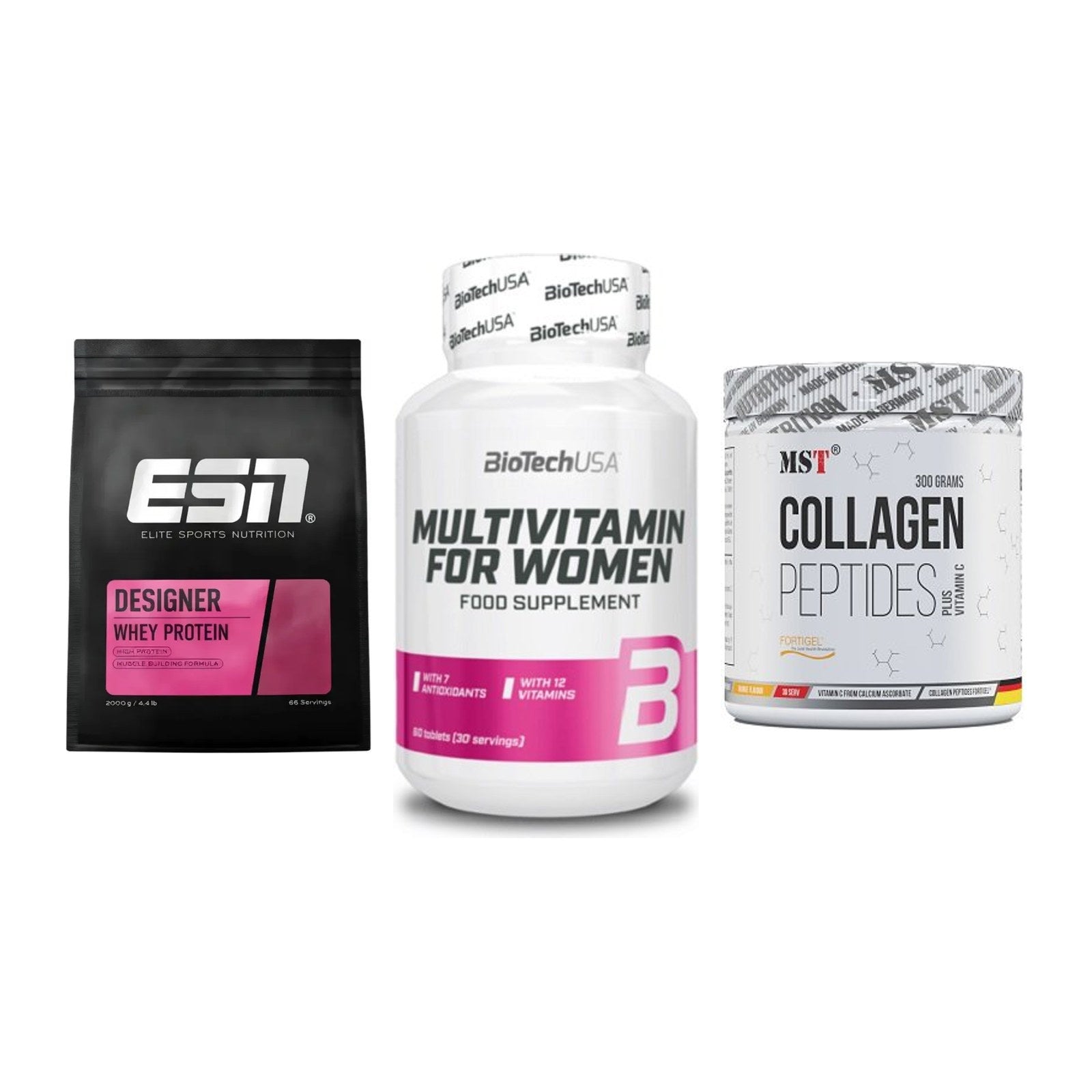 Regenerations-Set: ESN Designer + BioTech Multivi + MST Collagen – alle enthaltenen Artikel
