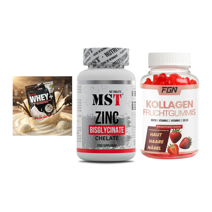 Regenerations-Set: Sinob Honest + MST Zinc + FGN Kollagen 60 – alle enthaltenen Artikel