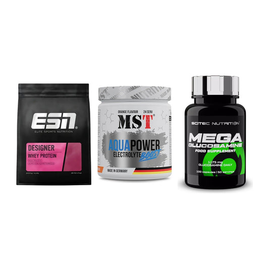Regenerations-Set: ESN Designer + MST Aqua Power + Scitec Mega – alle enthaltenen Artikel