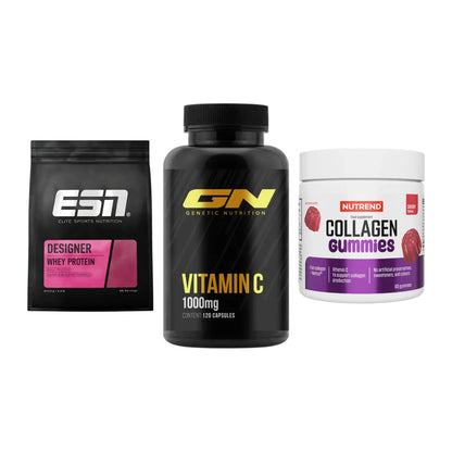 Regenerations-Set: ESN Designer + GN Vitamin C + Nutrend Collage – alle enthaltenen Artikel