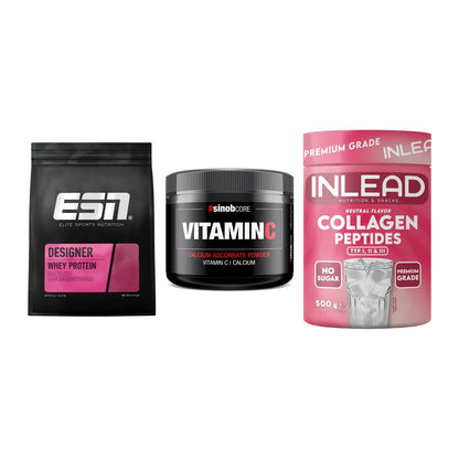 Regenerations-Set: ESN Designer + Sinob Vitamin C + INLEAD Collagen – alle enthaltenen Artikel