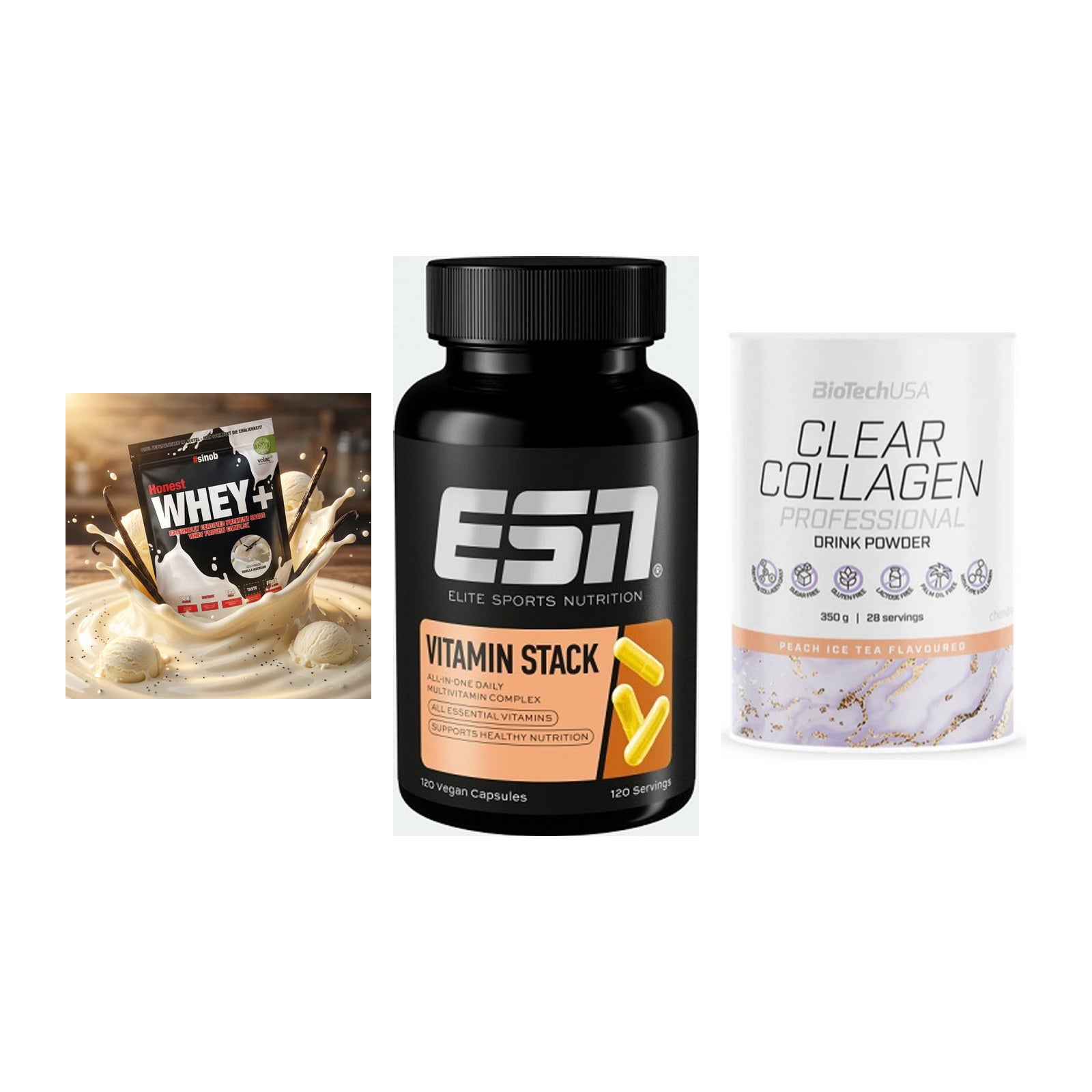 Regenerations-Set: Sinob Honest + ESN Vitamin + BioTech Clear – alle enthaltenen Artikel