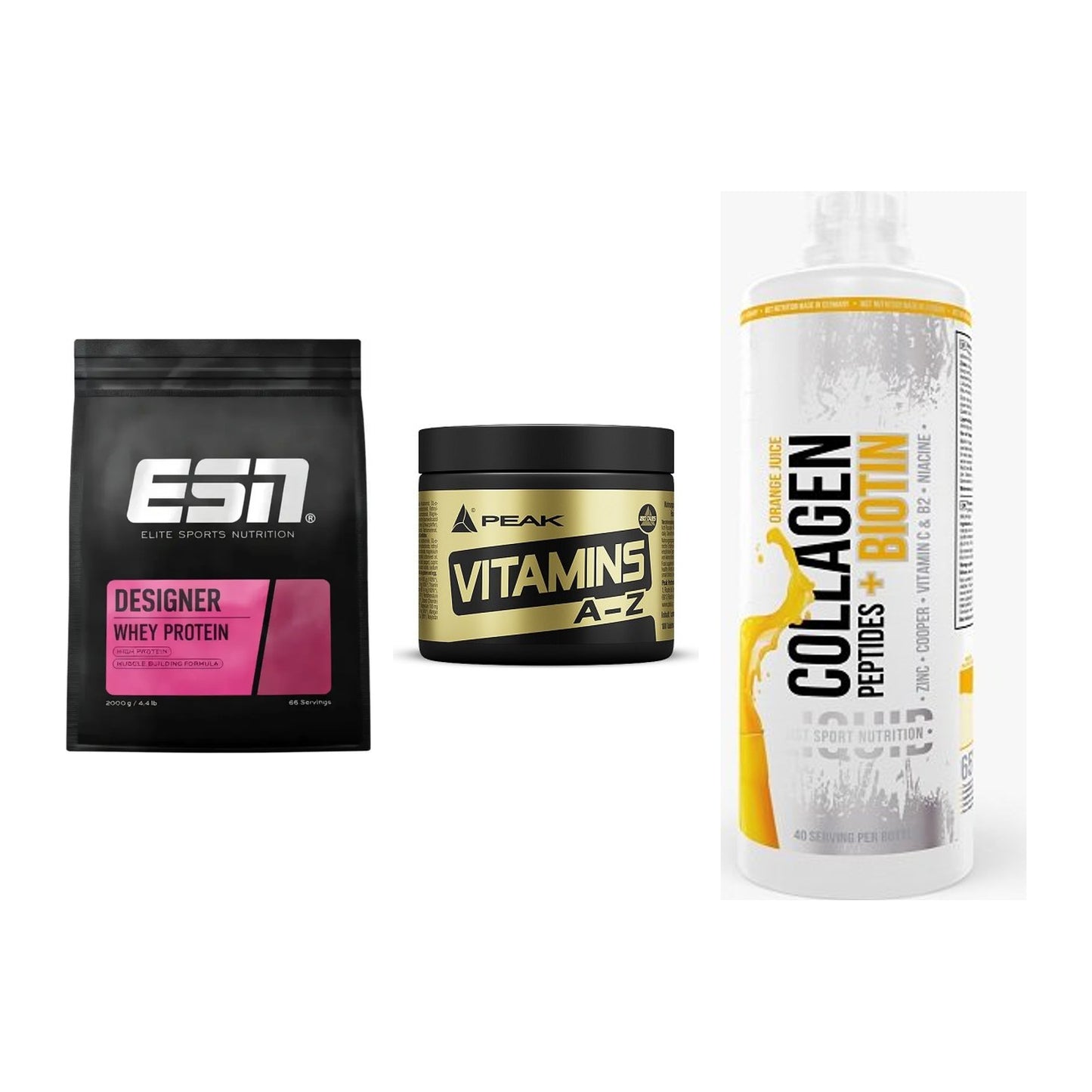 Regenerations-Set: ESN Designer + Peak Vitamin + MST Collagen – alle enthaltenen Artikel