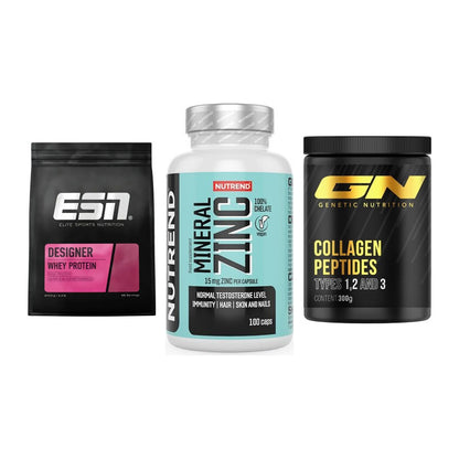Regenerations-Set: ESN Designer + Nutrend Zinc + GN Peptan – alle enthaltenen Artikel