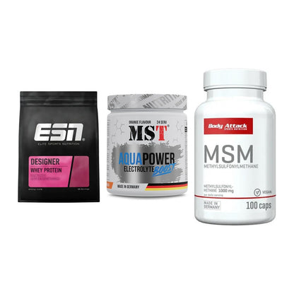 Regenerations-Set: ESN Designer + MST Aqua Power + Body Attack MSM – alle enthaltenen Artikel