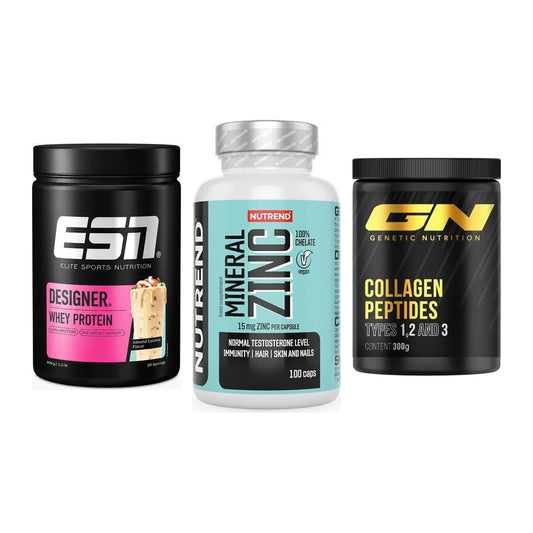 Regenerations-Set: ESN Designer + Nutrend Zinc + GN Peptan – alle enthaltenen Artikel