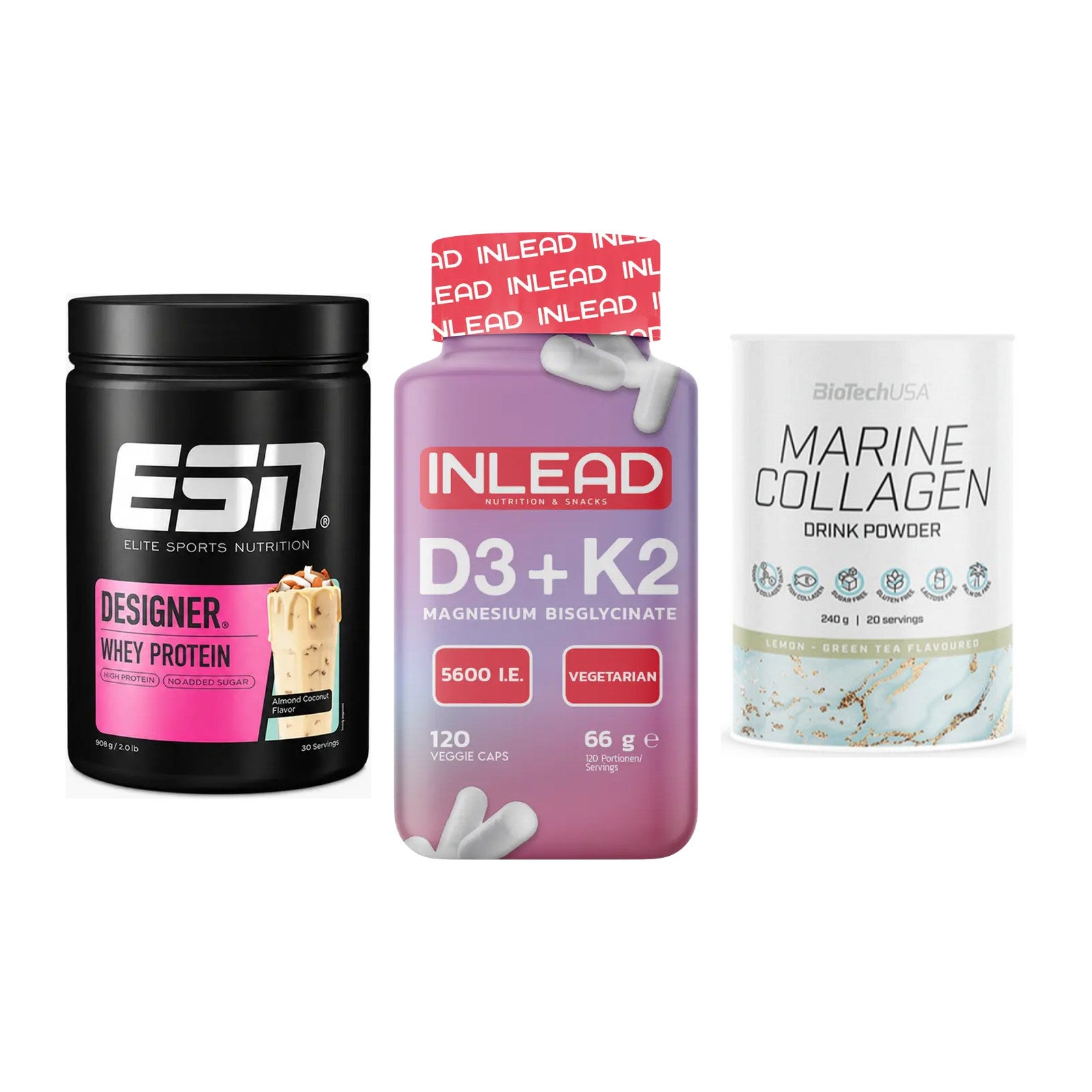 Regenerations-Set: ESN Designer + INLEAD Vitamin + BioTech Marine – alle enthaltenen Artikel