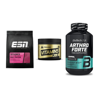 Regenerations-Set: ESN Designer + Peak Vitamin + BioTech Arthro – alle enthaltenen Artikel