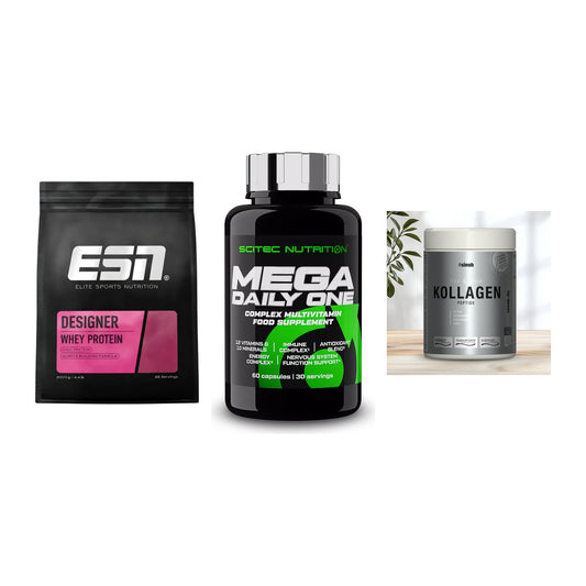 Regenerations-Set: ESN Designer + Scitec Mega + Sinob Kollagen – alle enthaltenen Artikel