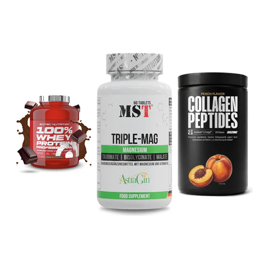 Regenerations-Set: Scitec 100% + MST Tripple Mag + Big Zone – alle enthaltenen Artikel