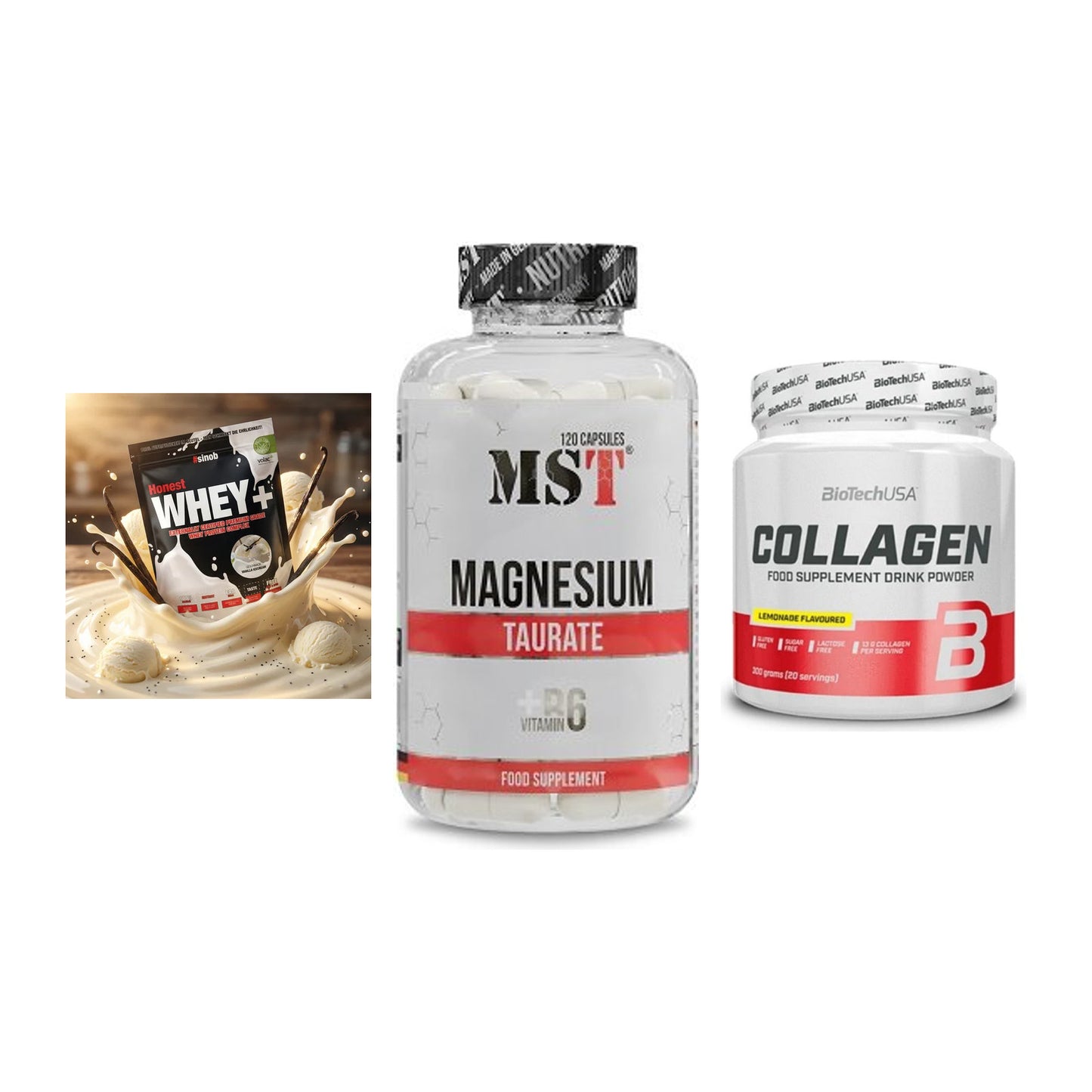 Regenerations-Set: Sinob Honest + MST Magnesium + BioTech Collage – alle enthaltenen Artikel