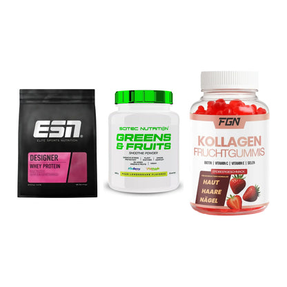 Regenerations-Set: ESN Designer + Scitec Greens + FGN Kollagen 60 – alle enthaltenen Artikel
