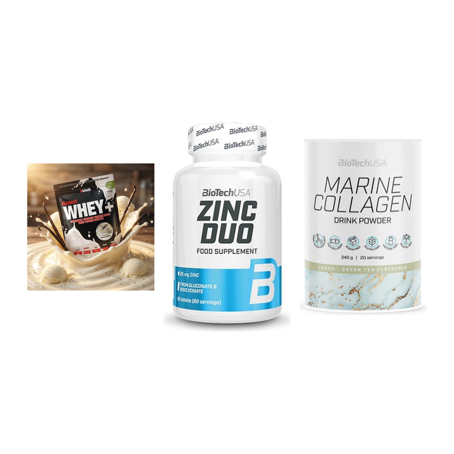 Regenerations-Set: Sinob Honest + BioTech Zinc + BioTech Marine – alle enthaltenen Artikel