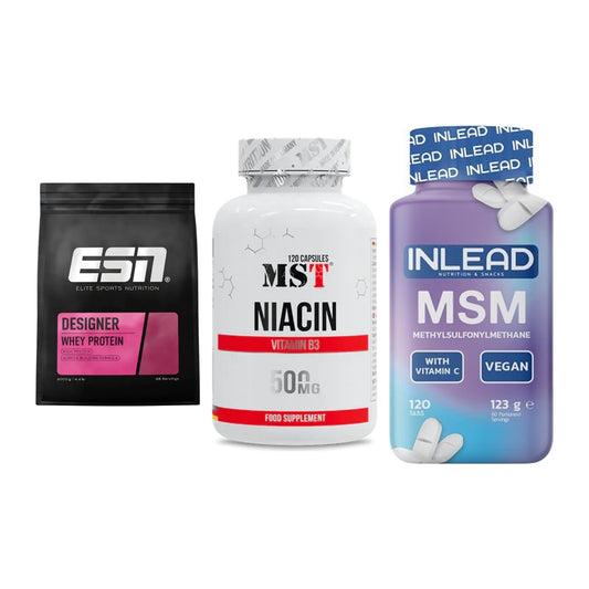 Regenerations-Set: ESN Designer + MST Niacin + INLEAD MSM – alle enthaltenen Artikel