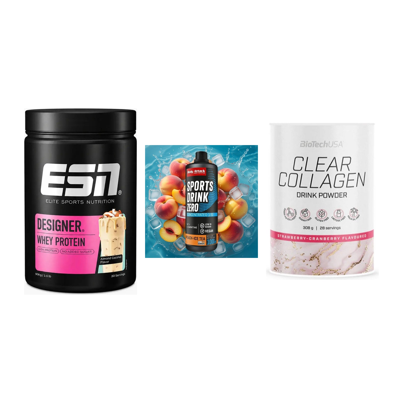 Regenerations-Set: ESN Designer + Body Attack + BioTech Clear – alle enthaltenen Artikel