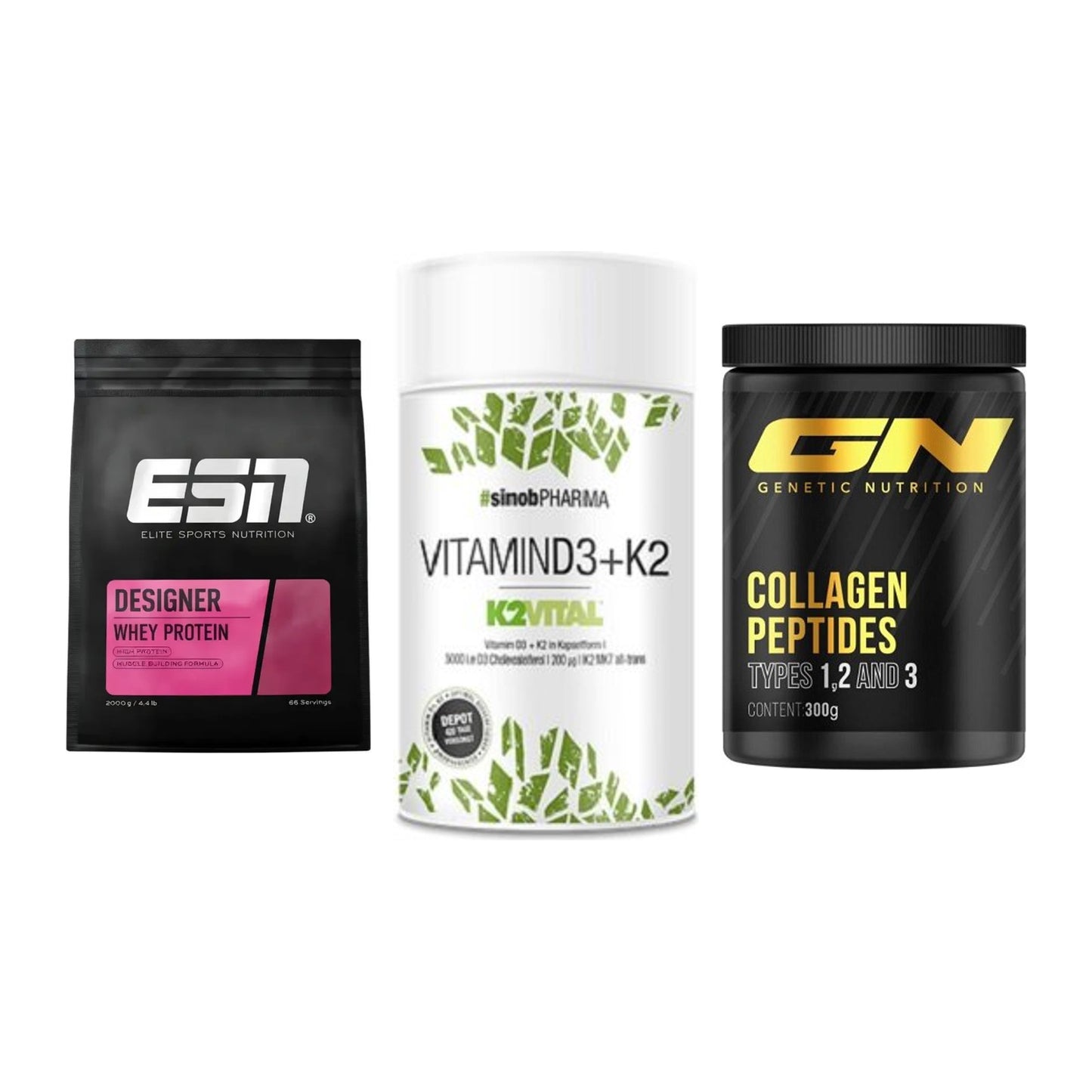 Regenerations-Set: ESN Designer + Sinob Vitamin + GN Peptan – alle enthaltenen Artikel