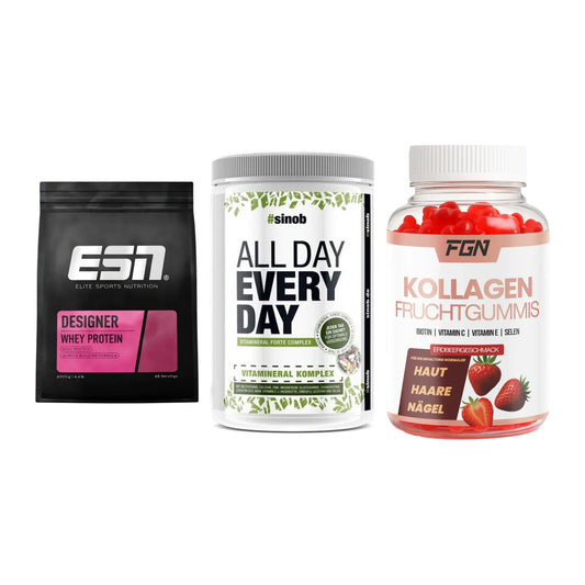 Regenerations-Set: ESN Designer + Sinob All Day + FGN Kollagen 60 – alle enthaltenen Artikel