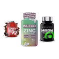 Regenerations-Set: Scitec 100% + INLEAD Zink + Scitec Mega – alle enthaltenen Artikel