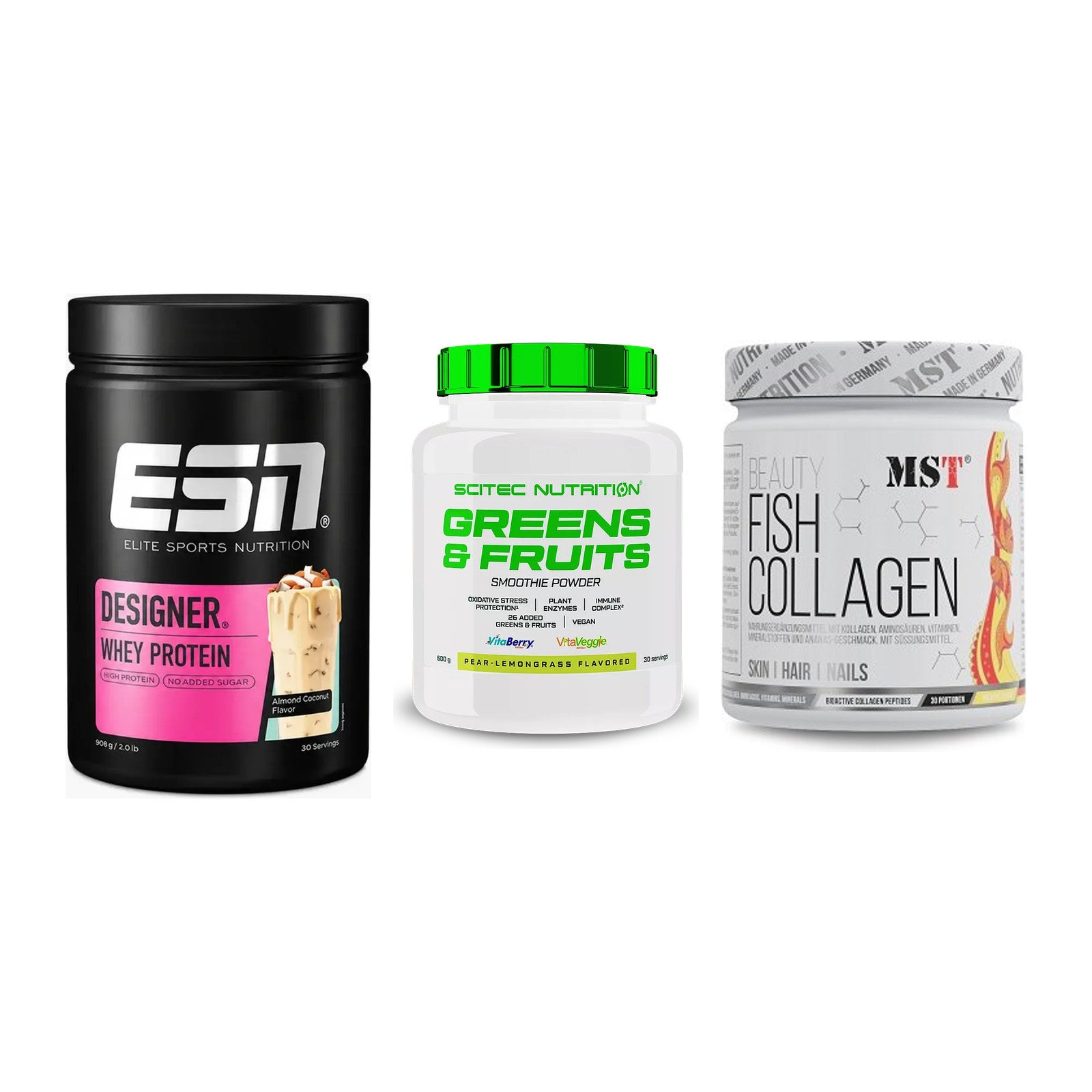 Regenerations-Set: ESN Designer + Scitec Greens + MST Beauty Fish – alle enthaltenen Artikel