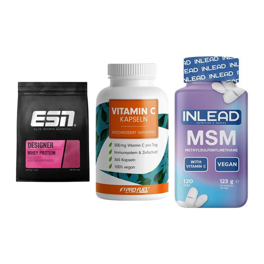 Regenerations-Set: ESN Designer + ProFuel Vitamin + INLEAD MSM – alle enthaltenen Artikel