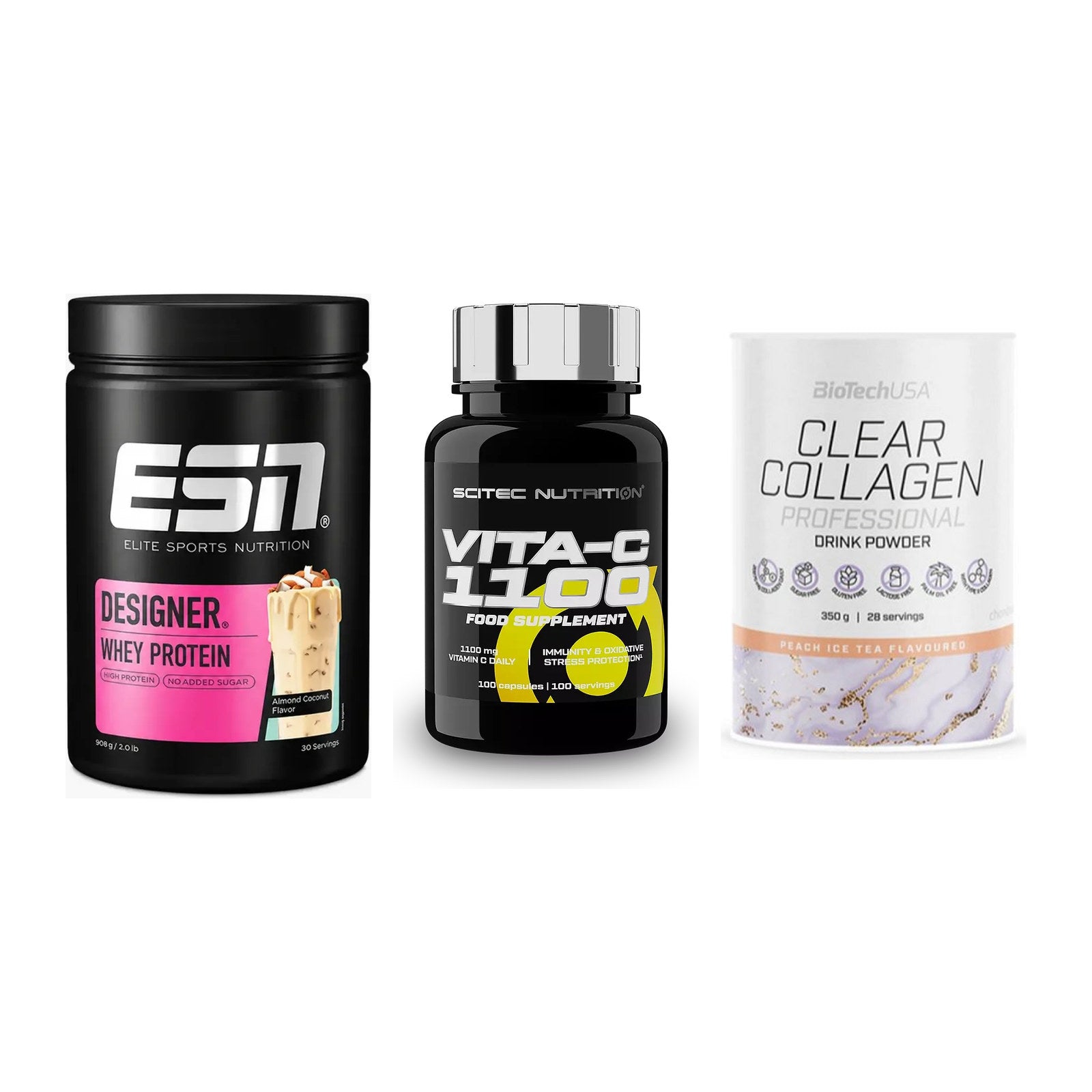 Regenerations-Set: ESN Designer + Scitec Vitamin + BioTech Clear – alle enthaltenen Artikel