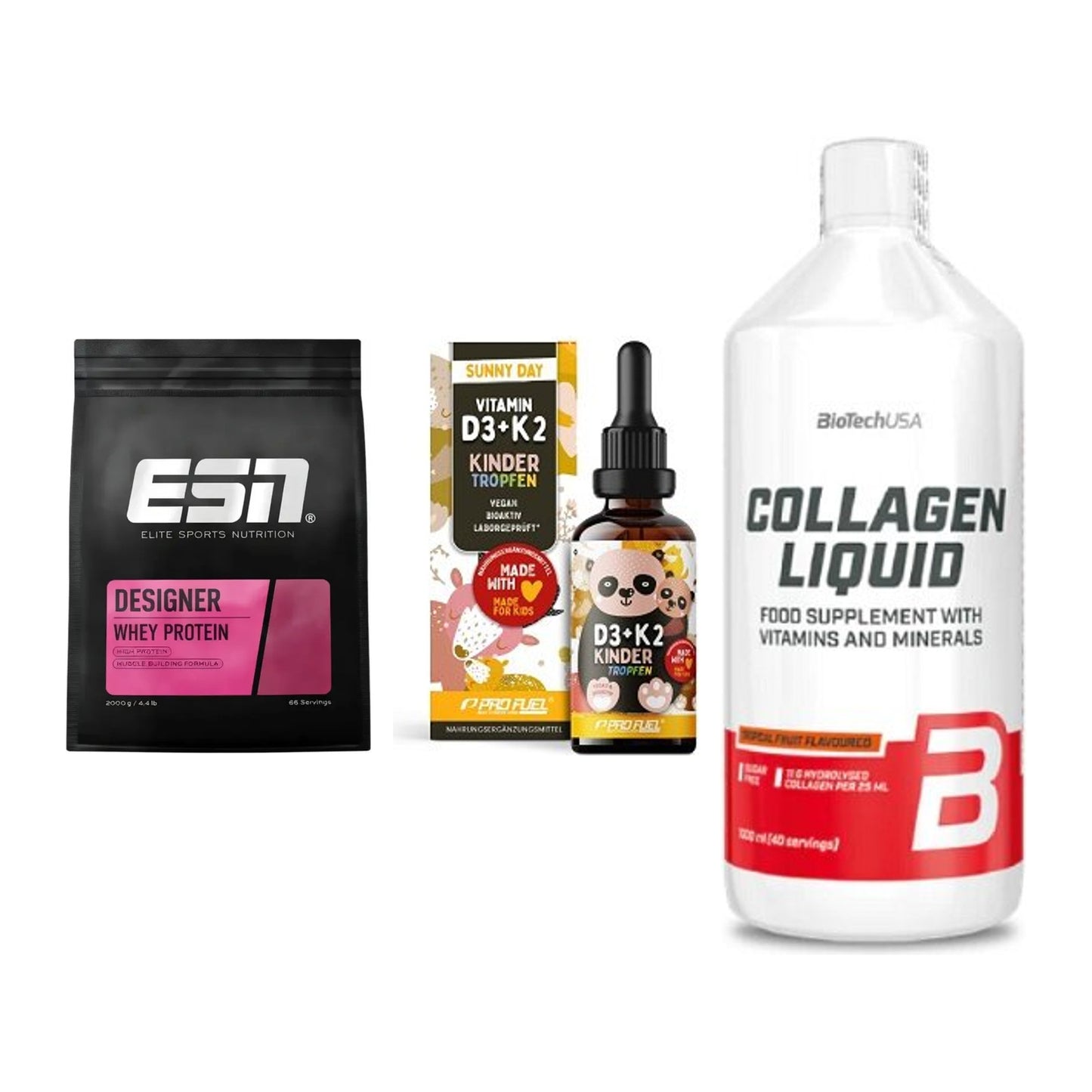 Regenerations-Set: ESN Designer + ProFuel VITAMIN + BioTech Collage – alle enthaltenen Artikel