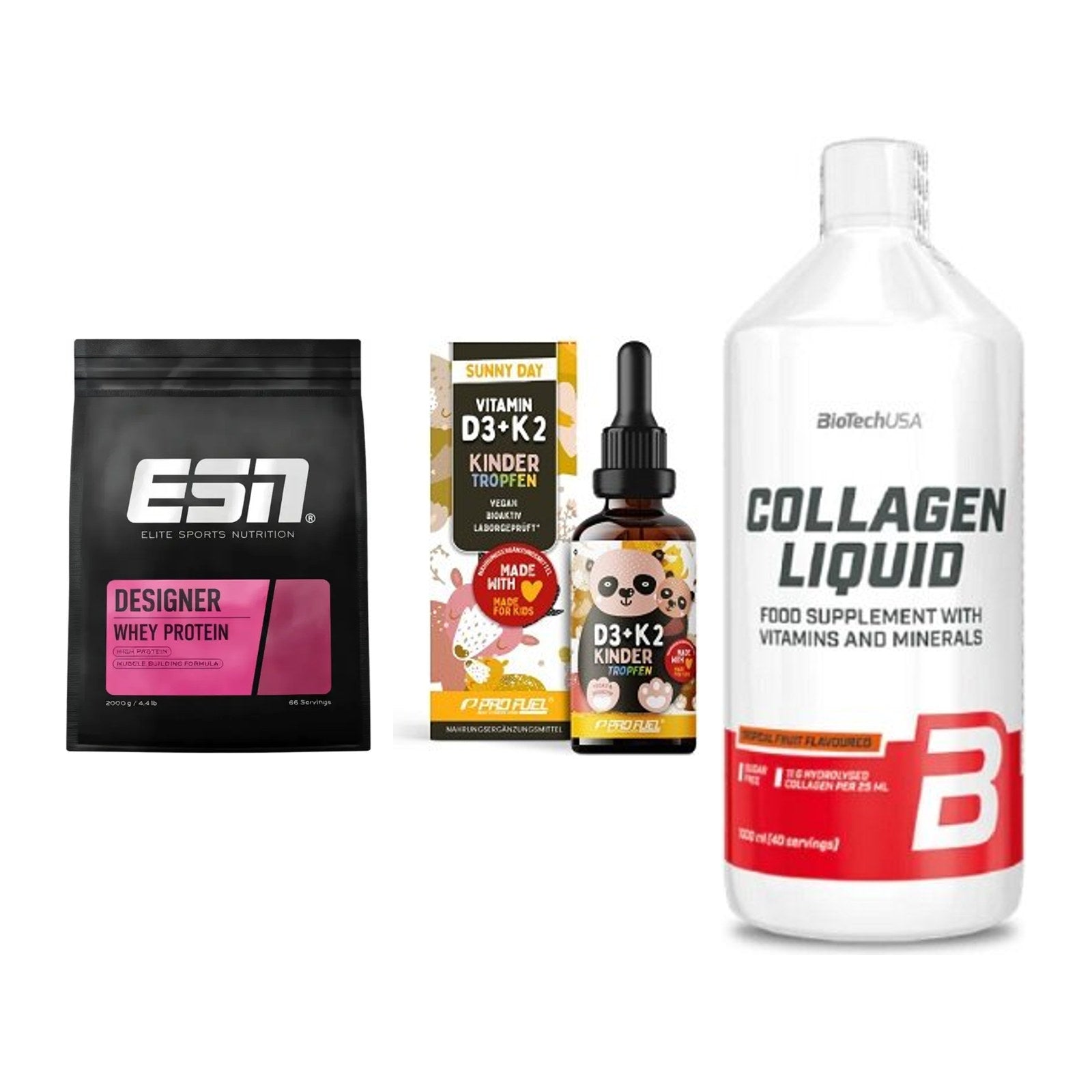 Regenerations-Set: ESN Designer + ProFuel VITAMIN + BioTech Collage – alle enthaltenen Artikel
