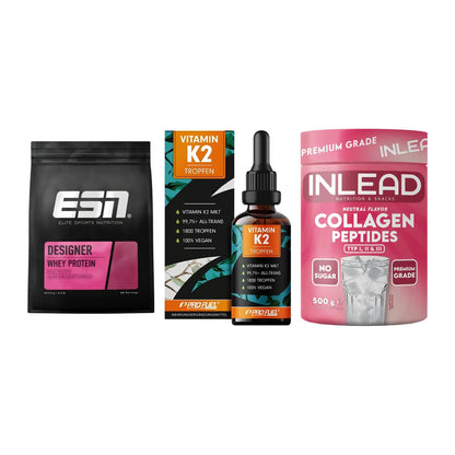 Regenerations-Set: ESN Designer + ProFuel Vitamin + INLEAD Collagen – alle enthaltenen Artikel