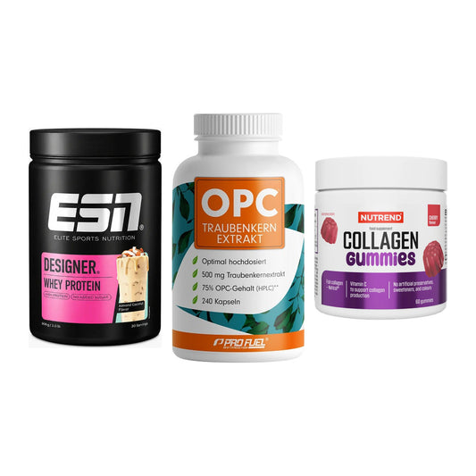 Regenerations-Set: ESN Designer + ProFuel OPC + Nutrend Collage – alle enthaltenen Artikel