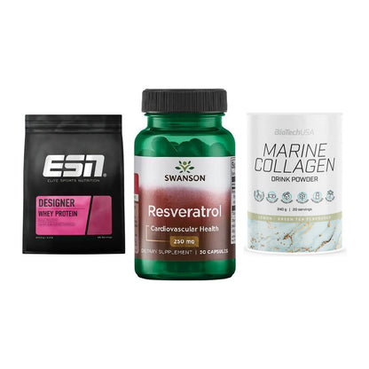 Regenerations-Set: ESN Designer + Swanson Resvera + BioTech Marine – alle enthaltenen Artikel