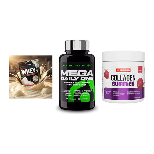 Regenerations-Set: Sinob Honest + Scitec Mega + Nutrend Collage – alle enthaltenen Artikel