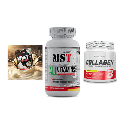 Regenerations-Set: Sinob Honest + MST All Vitamin + BioTech Collage – alle enthaltenen Artikel
