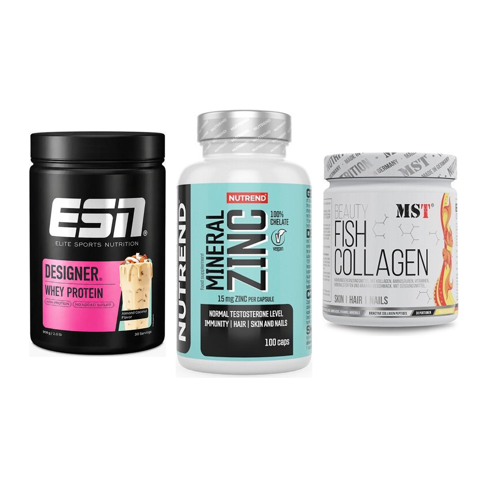 Regenerations-Set: ESN Designer + Nutrend Zinc + MST Beauty Fish – alle enthaltenen Artikel