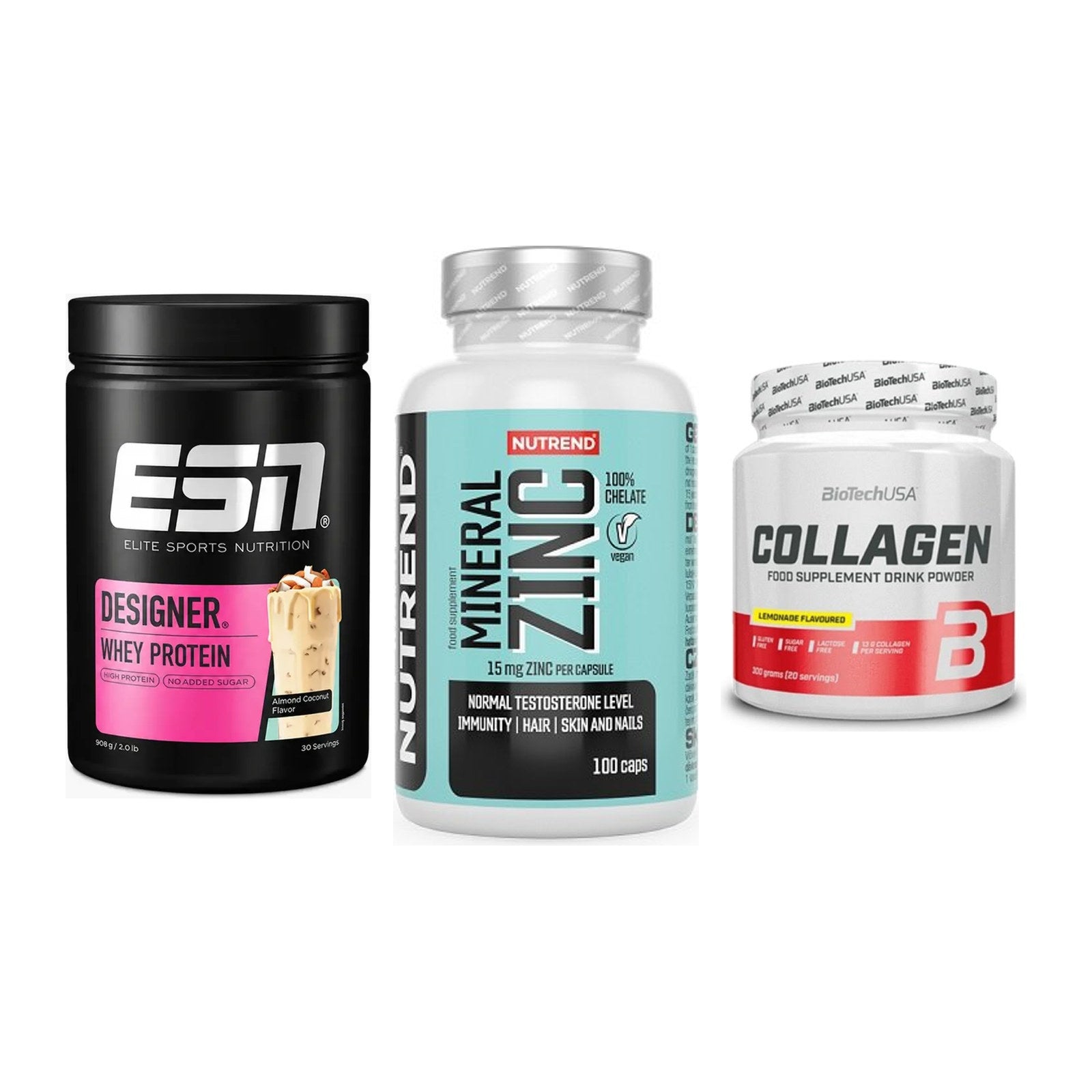 Regenerations-Set: ESN Designer + Nutrend Zinc + BioTech Collage – alle enthaltenen Artikel