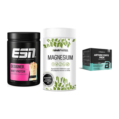 Regenerations-Set: ESN Designer + Sinob Magnesium + BioTech Arthro – alle enthaltenen Artikel