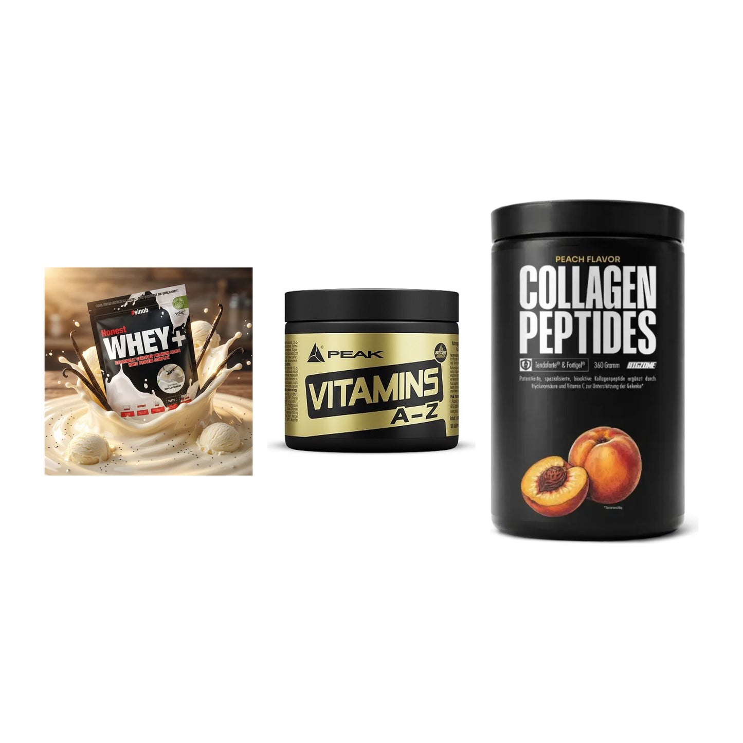 Regenerations-Set: Sinob Honest + Peak Vitamin + Big Zone – alle enthaltenen Artikel