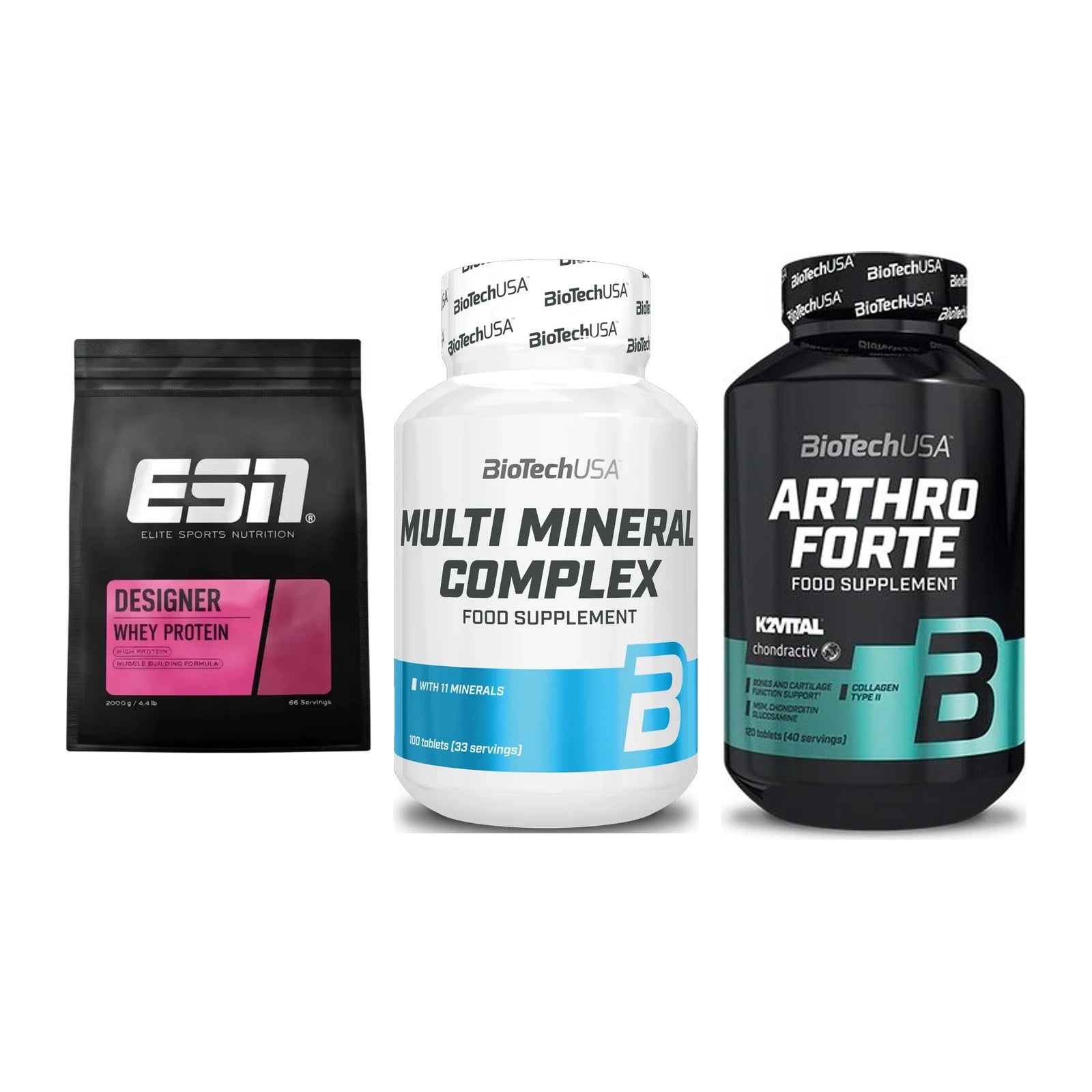 Regenerations-Set: ESN Designer + BioTech Multi + BioTech Arthro – alle enthaltenen Artikel