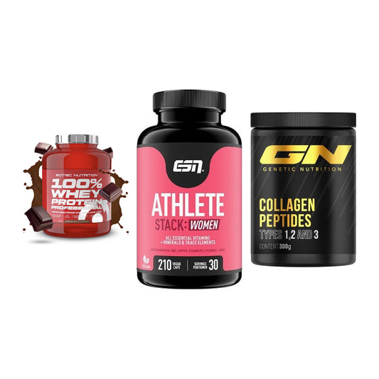 Regenerations-Set: Scitec 100% + ESN Athlete + GN Peptan – alle enthaltenen Artikel