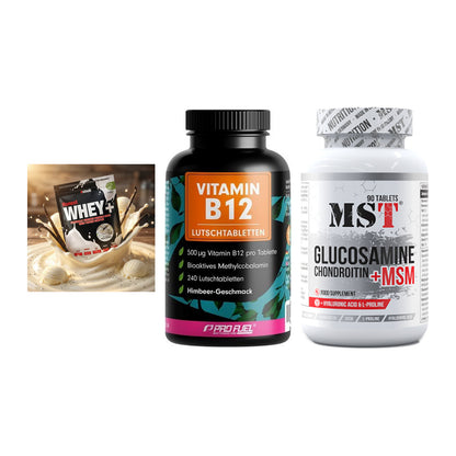 Regenerations-Set: Sinob Honest + ProFuel Vitamin + MST Glucosamine – alle enthaltenen Artikel