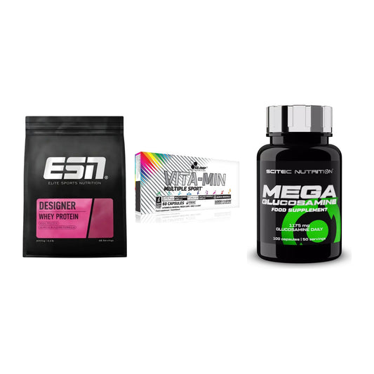 Regenerations-Set: ESN Designer + Olimp Vita-Min + Scitec Mega – alle enthaltenen Artikel