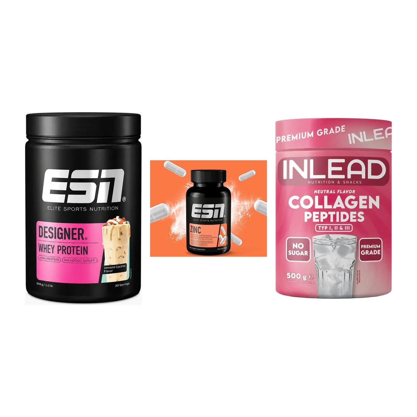 Regenerations-Set: ESN Designer + ESN Zinc + INLEAD Collagen – alle enthaltenen Artikel